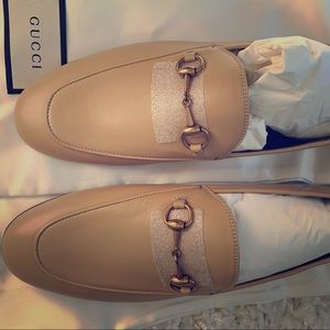 Gucci 10mm Brixton Leather Loafers size 9